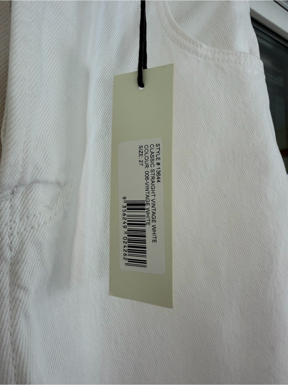 NWT ROLLA'S White Straight-Leg Jeans - Picture 4 of 6